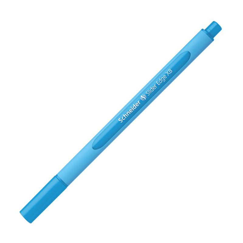 Schneider Slider Edge Triangular-Barrel Viscoglide Ballpoint Pen, Light Blue XB