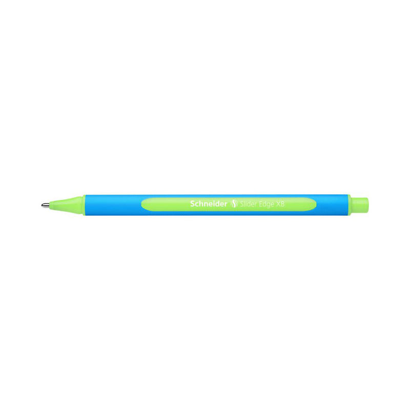 Schneider Slider Edge Triangular-Barrel Viscoglide Ballpoint Pen, Light Green XB