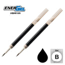 2 Pk Pentel LR10-A EnerGel Refills, 1.0 mm Bold, Black