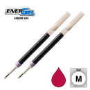 2 Pk Pentel LR7-BG EnerGel Refills, 0.7 mm Medium, Burgundy