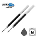 2 Pk Pentel LR7-N EnerGel Refills, 0.7 mm Medium, Gray