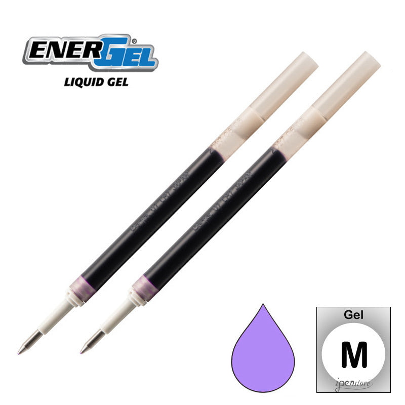 2 Pk Pentel LR7-V3 EnerGel Refills, 0.7 mm Medium, Lilac