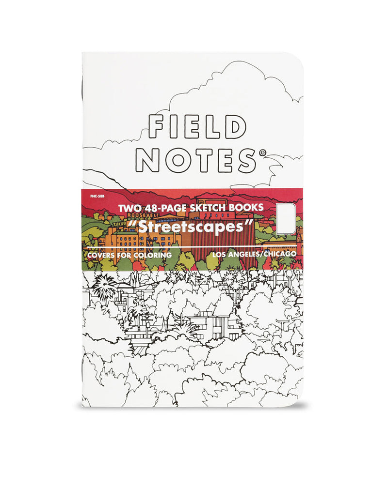 2 Field Notes Sketch Books, 4-3/4" x 7-1/2", Streetscapes - Los Angeles & Chicago