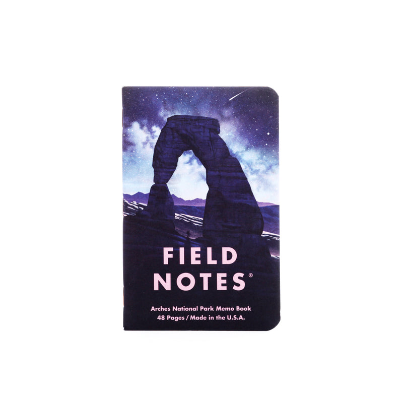 3 Field Notes Notebooks, 3.5" x 5.5", National Parks, Series D, Grand Teton-Arches-Sequoia