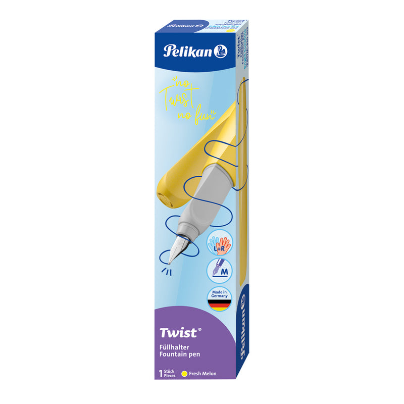 Pelikan Twist Fountain Pen, Bright Sunshine, Medium Nib