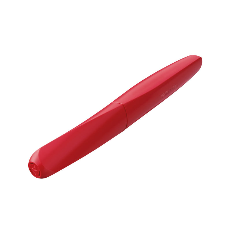 Pelikan Twist Fountain Pen, Fiery Red, Medium Nib