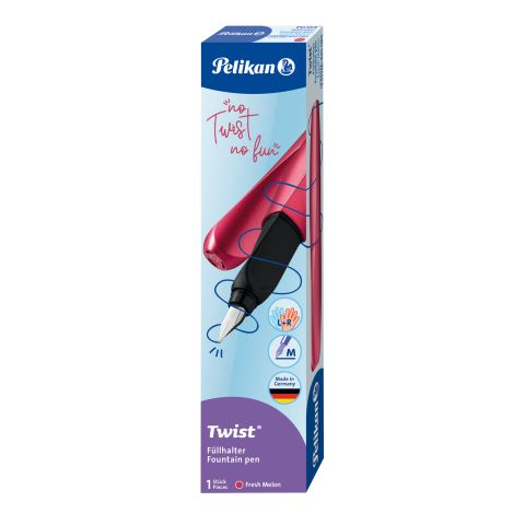 Pelikan Twist Fountain Pen, Fresh Melon, Medium Nib