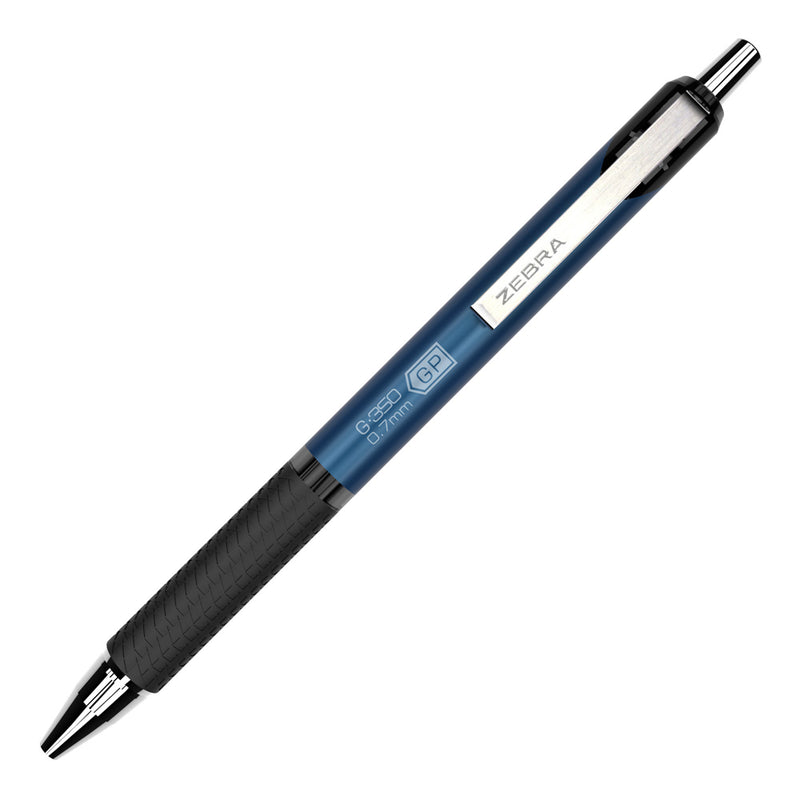 Zebra G/M-350 Metal Barrel Gel Pen & 0.7mm Mechanical Pencil Set, Cobalt Blue