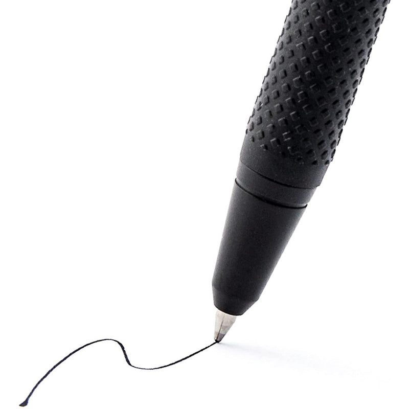 Zebra G-450 Premium Metal Barrel Retractable Gel Pen, Rubber Grip, Black