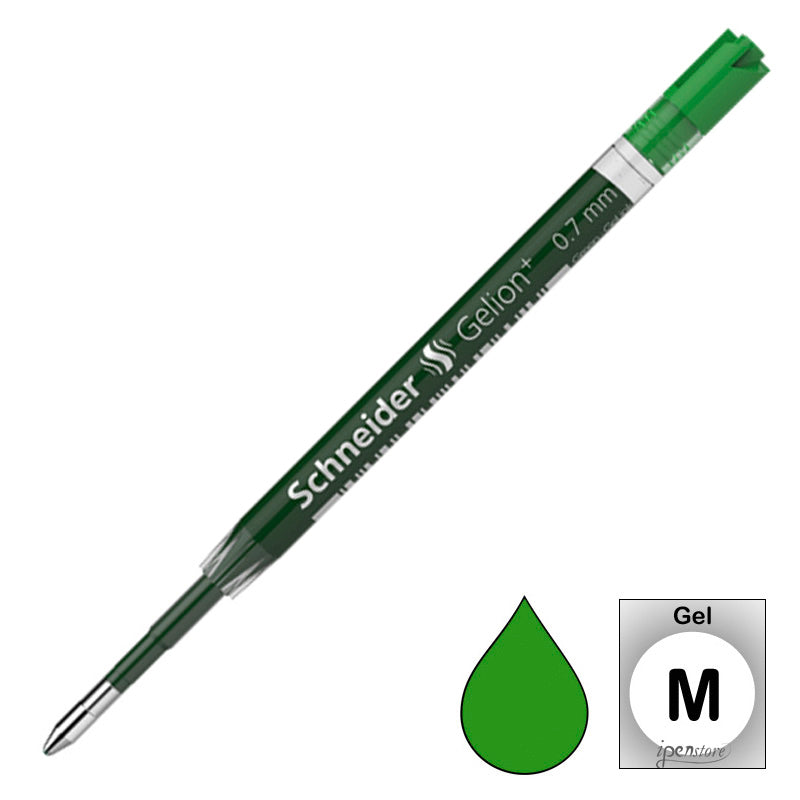 Schneider Gelion+ Gel Ballpoint Refill, Green M (0.7mm)