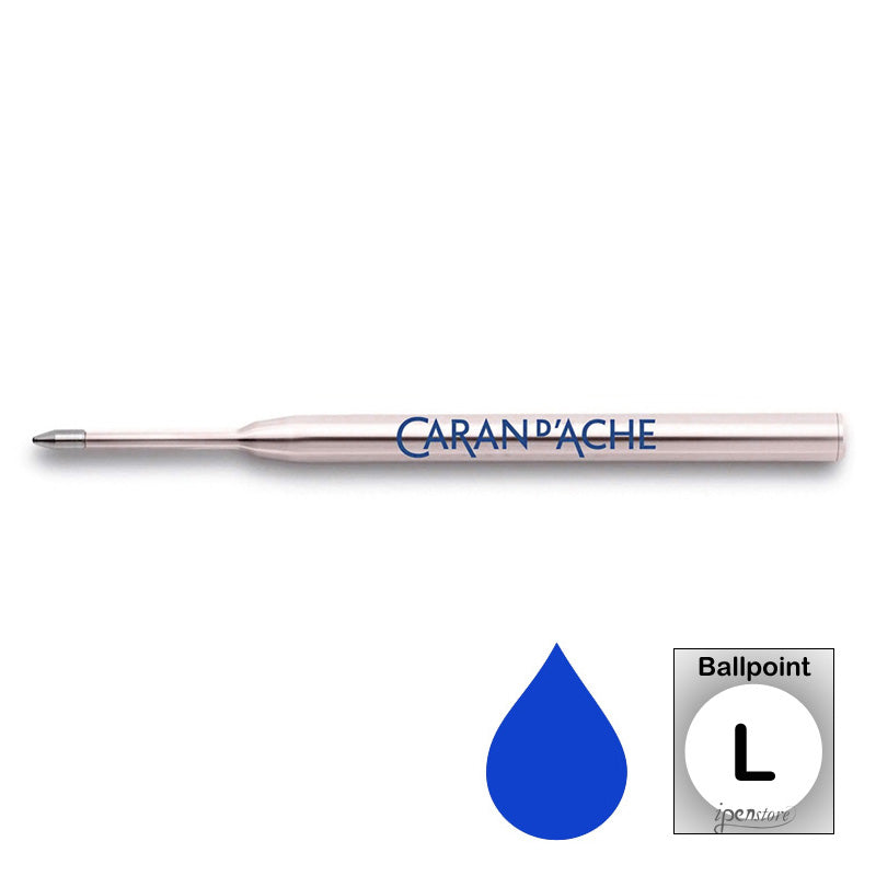 Caran d'Ache Goliath Ballpoint Pen Refill, Blue Broad (L)