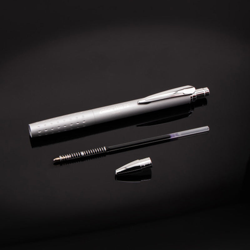 Pentel GlideWrite Executive Ballpoint Pen, Silver