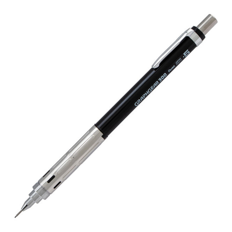 Pentel GraphGear 300 Mechanical Pencil, Black, 0.5 mm