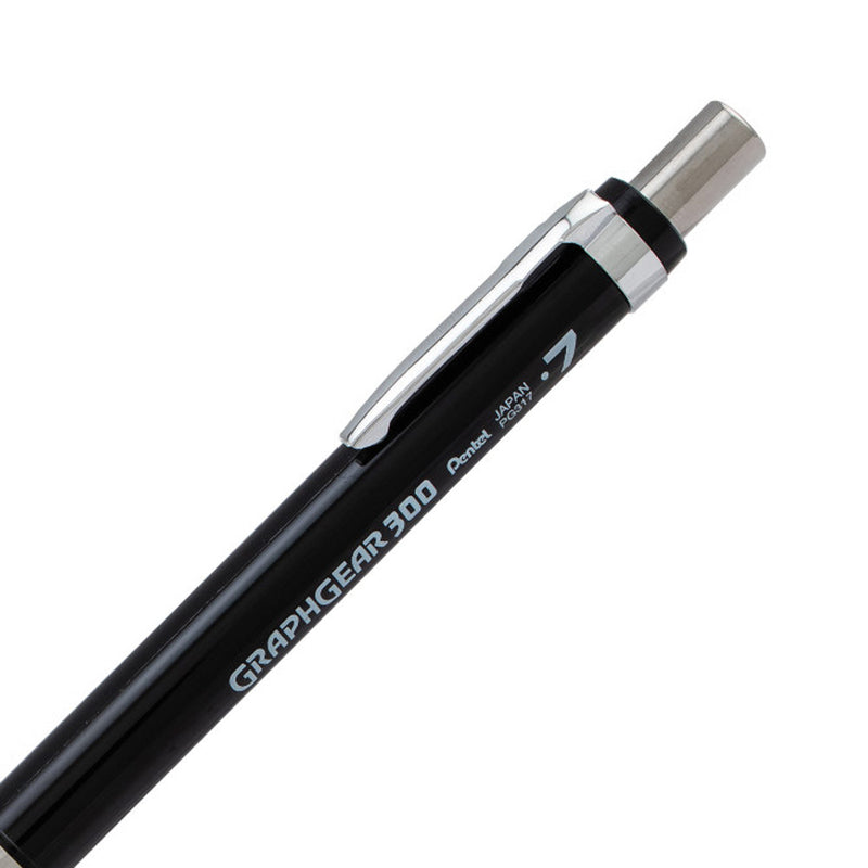 Pentel GraphGear 300 Mechanical Pencil, Black, 0.7 mm
