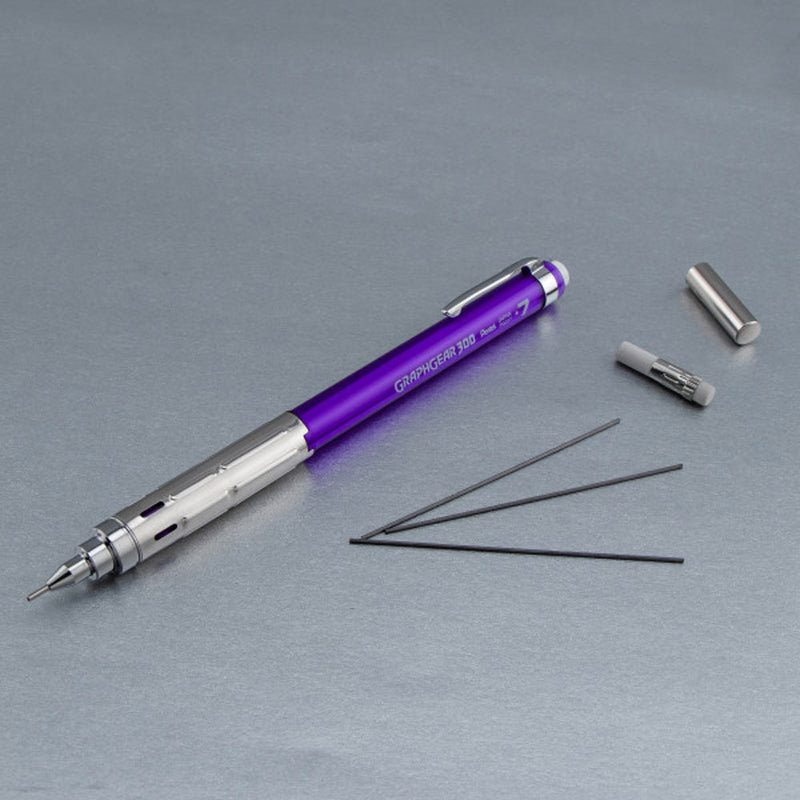 Pentel GraphGear 300 Mechanical Pencil, Violet, 0.7 mm