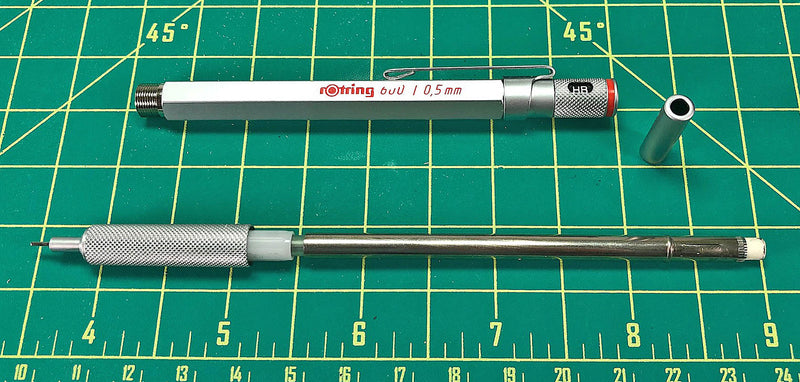 Vintage Rotring 600 Mechanical Pencil, 0.5mm, Silver, New Old Stock