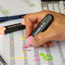 Pack/6 Schneider Job Highlighters, Pastel Turquoise-Mint-Lilac-Rose-Peach-Vanilla