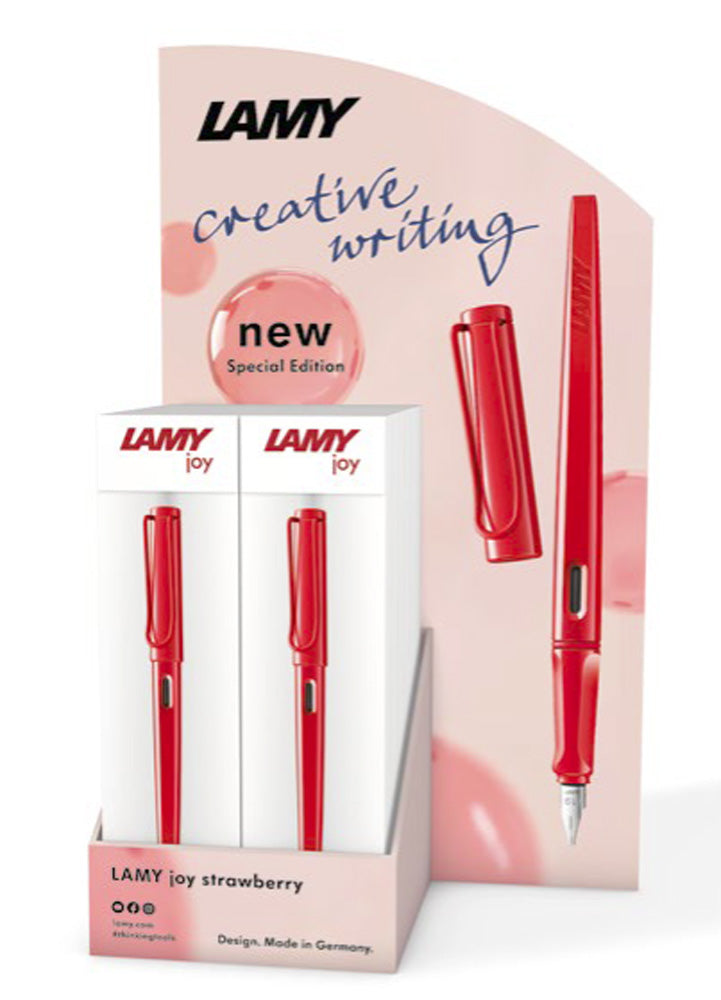 Lamy Joy Calligraphy Fountain Pen, Strawberry, 1.5 mm