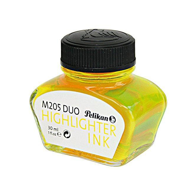 Pelikan 30 ml Bottle Highlighting Fountain Pen Ink, Fluorescent Yellow