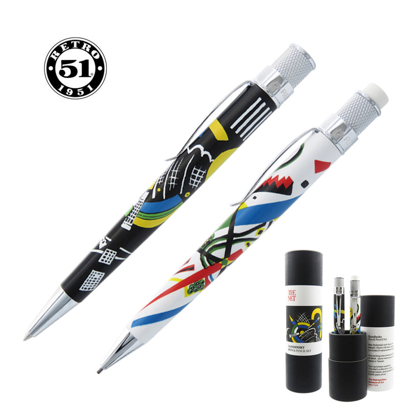 Retro 51 Tornado The Met Rollerball Pen & Pencil Set, V. Kandinsky
