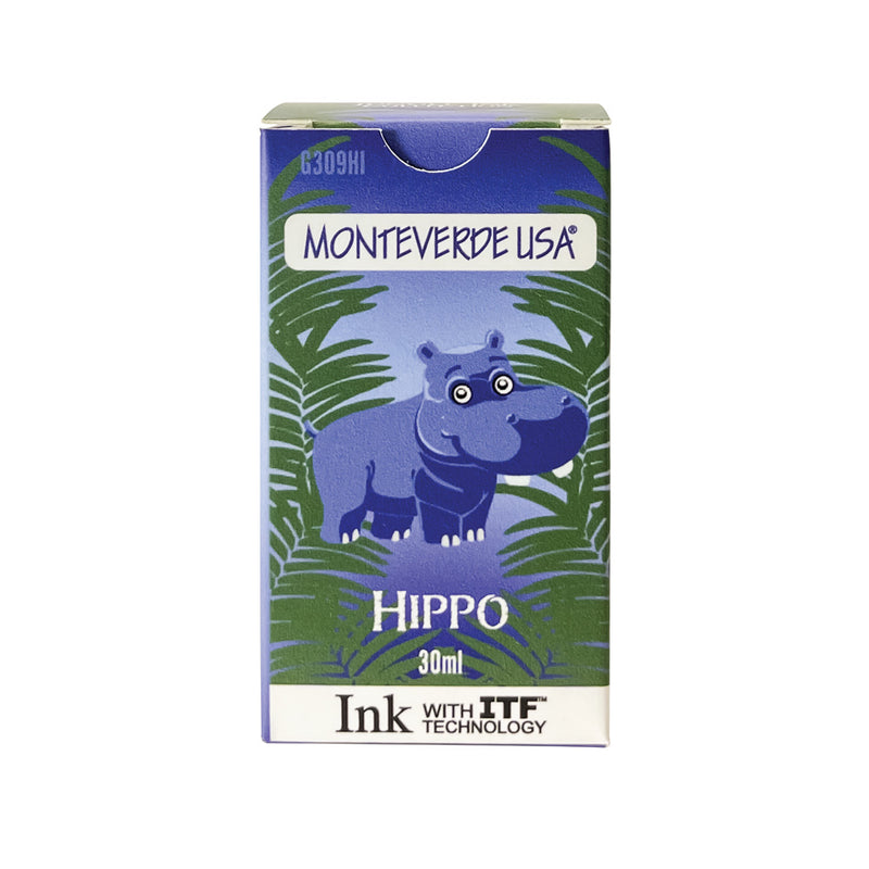 Monteverde 30 ml Bottle Fountain Pen Ink, Hippo Dark Blue