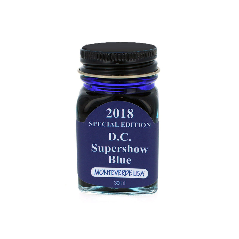 Monteverde 30 ml Bottle Fountain Pen Ink, DC Supershow 2018 Blue