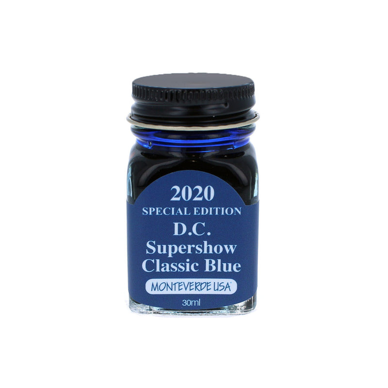 Monteverde 30 ml Bottle Fountain Pen Ink, DC Supershow 2020 Classic Blue