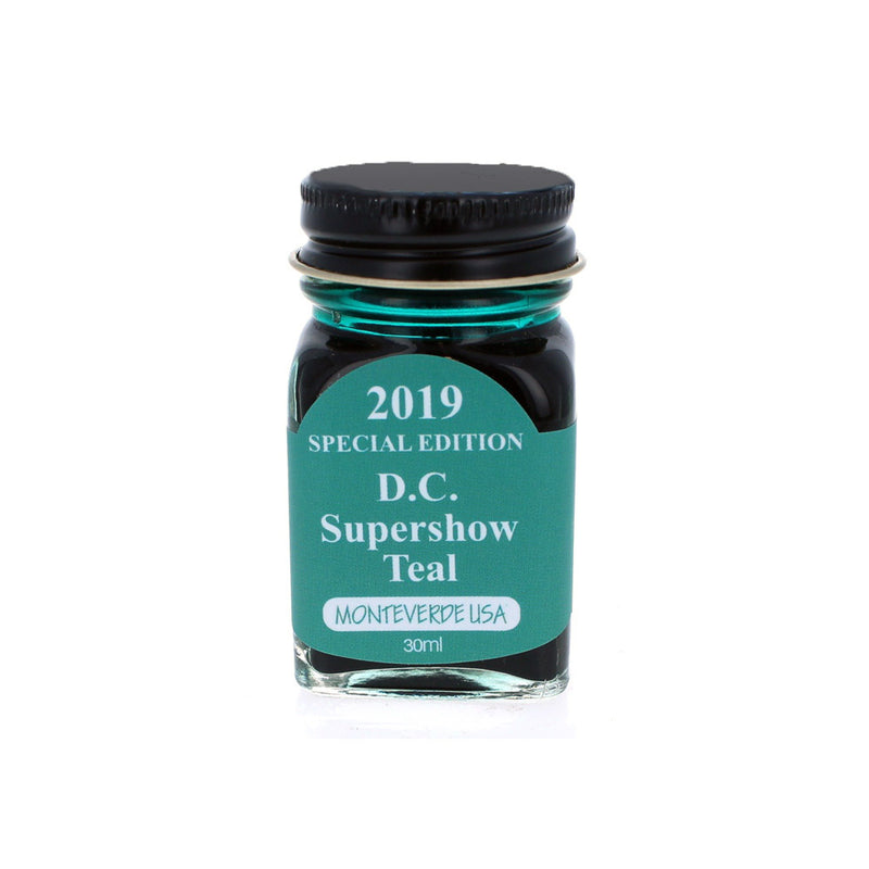 Monteverde 30 ml Bottle Fountain Pen Ink, DC Supershow 2019 Teal