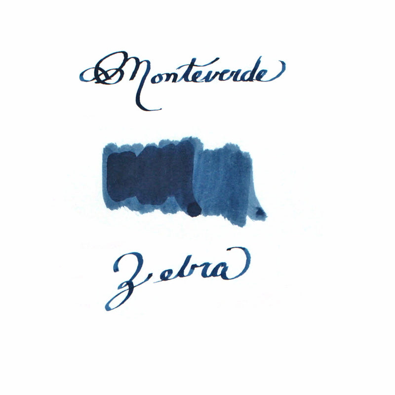 Monteverde 30 ml Bottle Fountain Pen Ink, Zebra Blue