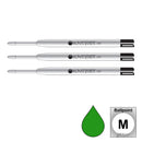 Pk/3 Monteverde P13 Parker-Style Ballpoint Refills, Green, Medium