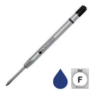 Monteverde P42 Parker-Style Capless Ceramic Gel Refill, Blue-Black, Fine
