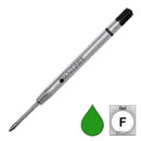 Monteverde P42 Parker-Style Capless Ceramic Gel Refill, Green, Fine