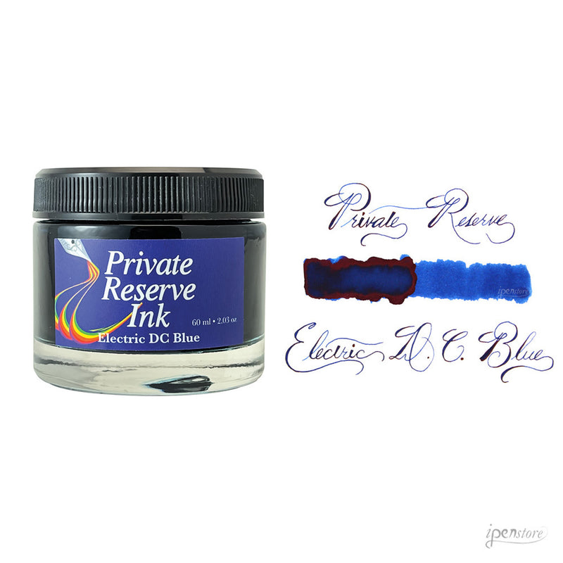 Private Reserve 60 ml Bottle Fountain Pen Ink, Electric DC Blue