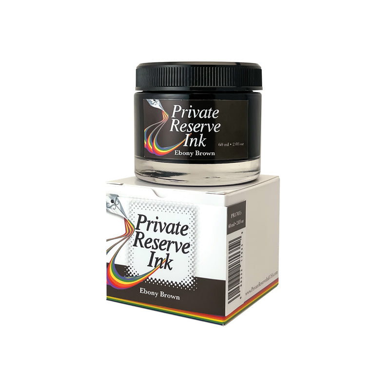 Private Reserve 60 ml Bottle Fountain Pen Ink, Ebony Brown