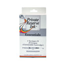 Private Reserve Ink Essentials Kit- 20 Std Int'l Fountain Pen Ink Cartridges + 2 Syringes