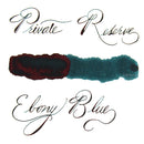 Pk/12 Private Reserve Fountain Pen Ink Cartridges, Ebony Blue