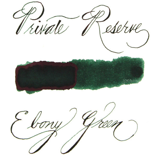 Pk/12 Private Reserve Fountain Pen Ink Cartridges, Ebony Green