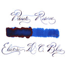 Pk/12 Private Reserve Fountain Pen Ink Cartridges, Electric DC Blue
