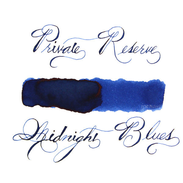 Private Reserve 60 ml Bottle Fountain Pen Ink, Midnight Blue, Fast Dry
