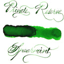Pk/12 Private Reserve Fountain Pen Ink Cartridges, Spearmint