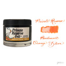 Private Reserve 60 ml Bottle Fountain Pen Ink, Pearlescent Orange-Silver