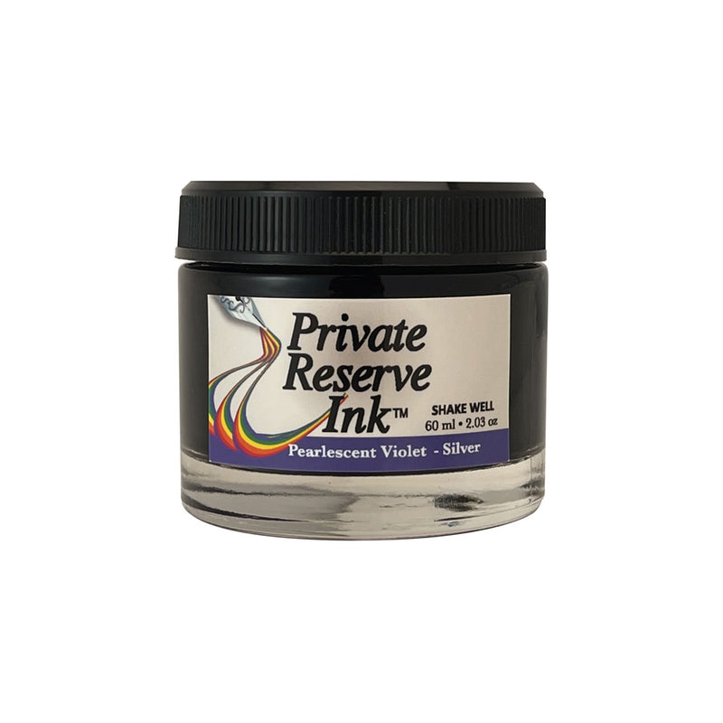 Private Reserve 60 ml Bottle Fountain Pen Ink, Pearlescent Violet-Silver