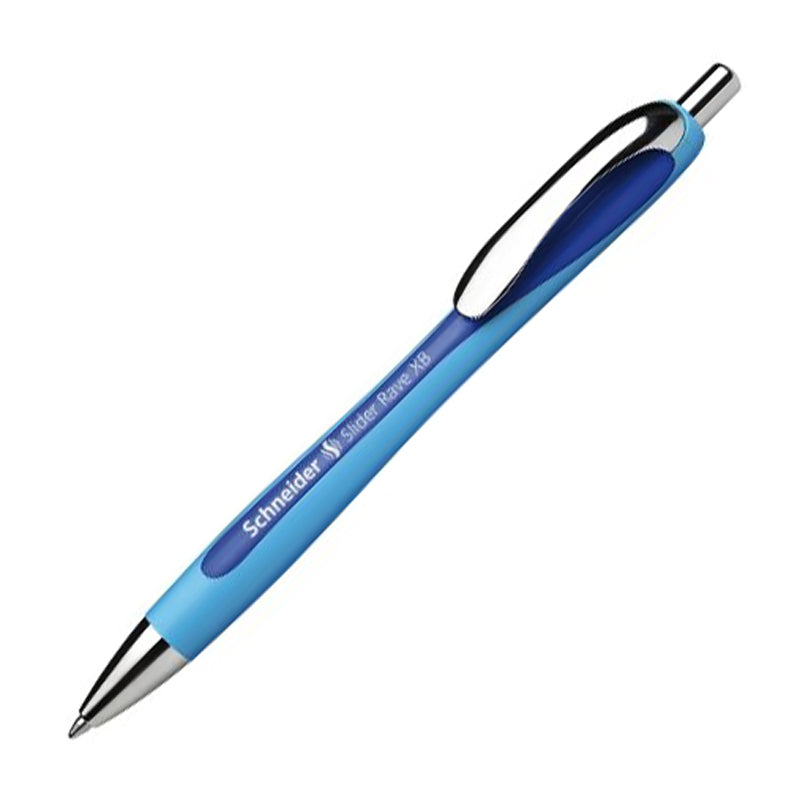 Schneider Slider Rave Retractable Viscoglide Ballpoint Pen, Blue XB