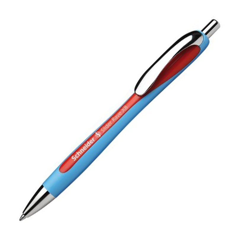 Schneider Slider Rave Retractable Viscoglide Ballpoint Pen, Red XB