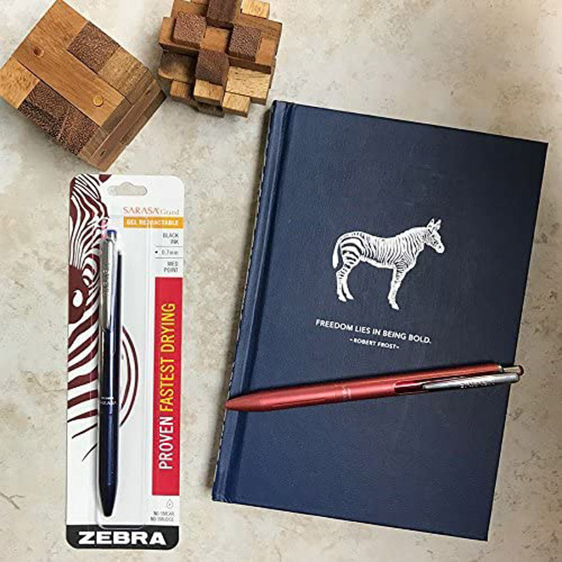 Zebra Sarasa Grand Gel Brass Barrel Retractable Pen, White