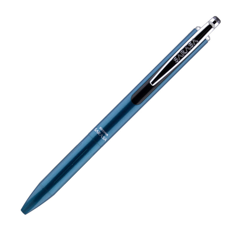 Zebra Sarasa Grand Gel Brass Barrel Retractable Pen, Turquoise