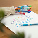 Set/8 Schneider Slider Basic Viscoglide Ballpoint Pens, 8 Colors