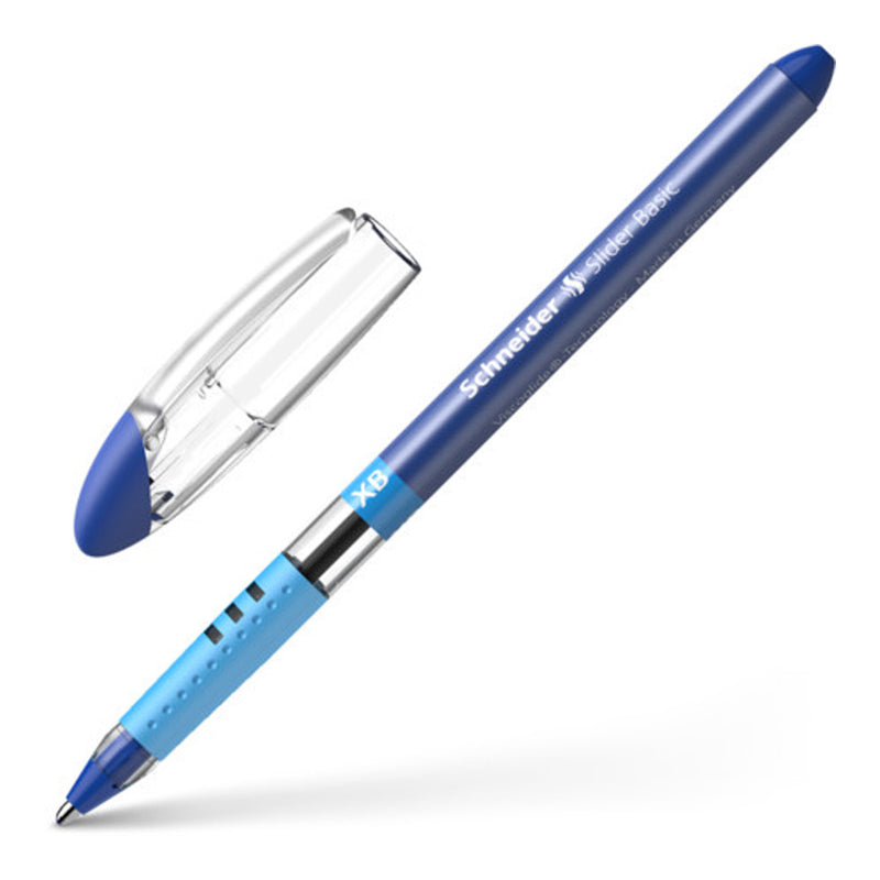 Schneider Slider Basic Viscoglide Ballpoint Pen, Blue XB