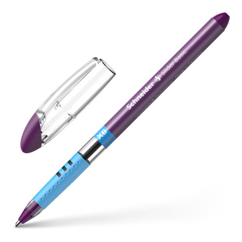 Schneider Slider Basic Viscoglide Ballpoint Pen, Violet XB