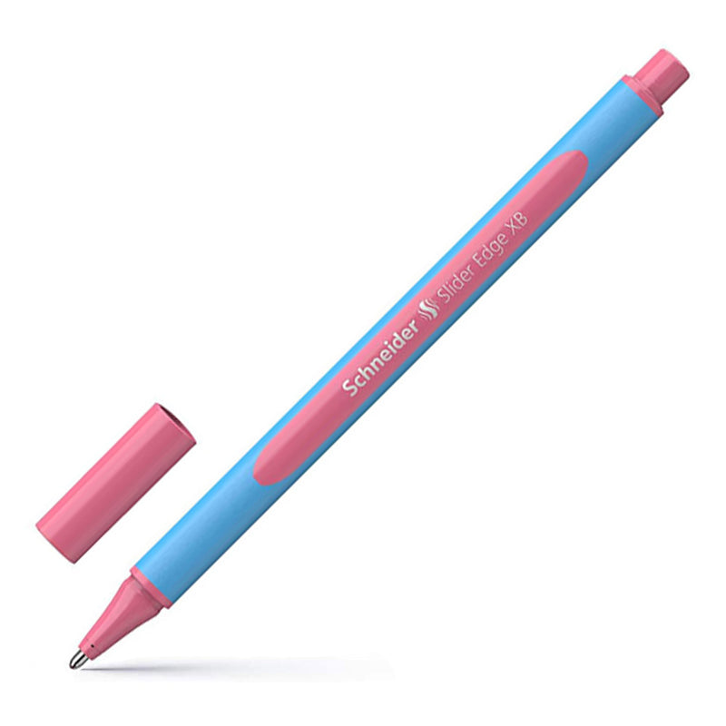 Schneider Slider Edge Triangular-Barrel Viscoglide Ballpoint Pen, Flamingo XB